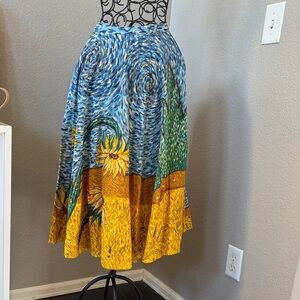 Vibrant Artistic A-Line Skirt